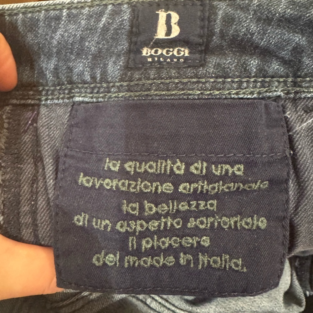 Boggi Milano Dark Wash Claude Denim Jeans, size 36 - Picture 6 of 7